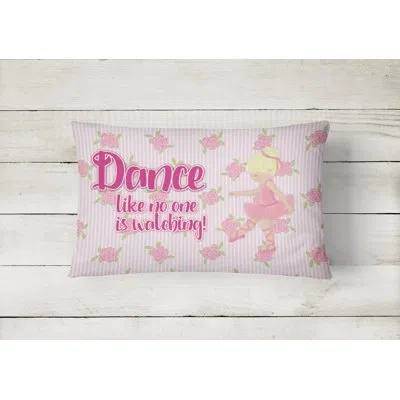 Caroline's Treasures Ballet Dance Lumbar Pillow In Blonde