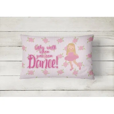 Caroline's Treasures Ballet Long Hair Lumbar Pillow