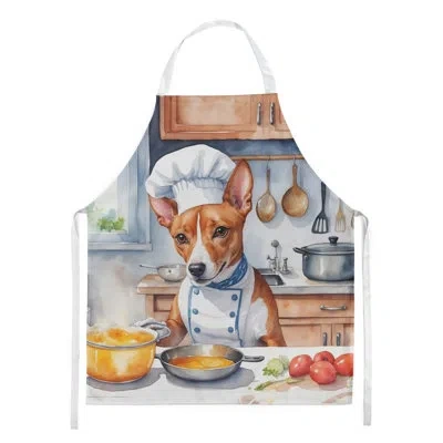 Caroline's Treasures Basenji The Chef Apron In Multicolor