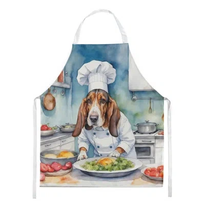 Caroline's Treasures Basset Hound The Chef Apron In Multicolor