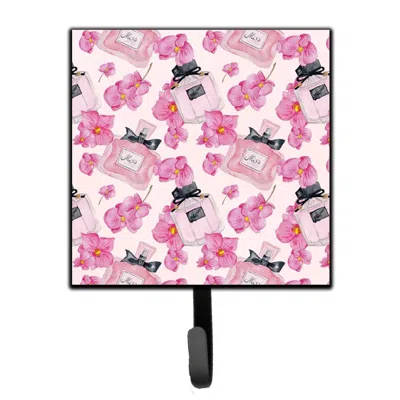 Caroline's Treasures Bb7510sh4 Watercolor Pink Flowers & Perfume Leash Or Key Holder, 4.25 X 1 X 7 In.