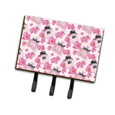 Caroline's Treasures Bb7510th68 Watercolor Pink Flowers & Perfume Leash Or Key Holder, 6 X 2 X 9 In.