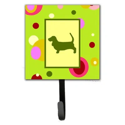Caroline's Treasures Beagle Leash Holder And Wall Hook In Green