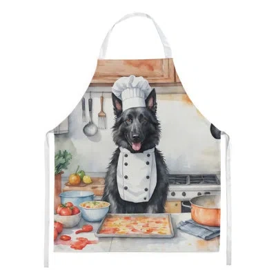 Caroline's Treasures Belgian Sheepdog The Chef Apron In Multicolor