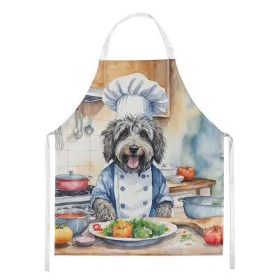 Caroline's Treasures Bergamasco Sheepdog The Chef Apron In Multicolor