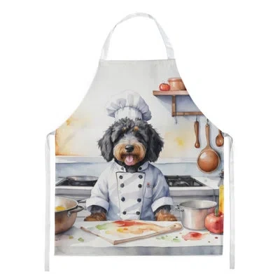 Caroline's Treasures Bernedoodle The Chef Apron In Multicolor