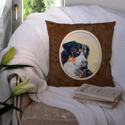 Caroline's Treasures Bernese Mountain Dog 14" Throw Pillow