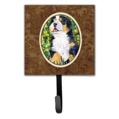 Caroline's Treasures Bernese Mountain Dog Leash Holder And Key Hook In Brown