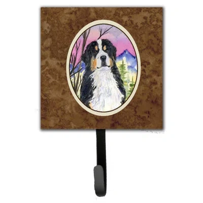 Caroline's Treasures Bernese Mountain Dog Leash Holder And Wall Hook In Brown