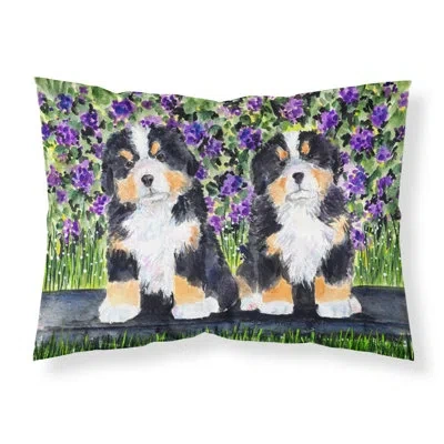 Caroline's Treasures Bernese Mountain Dog Moisture Wicking Pillowcase In Black