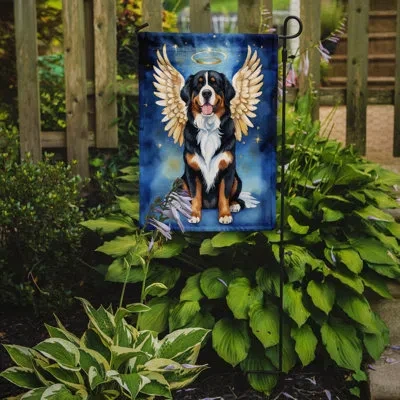 Caroline's Treasures Bernese Mountain Dog My Angel Garden Flag