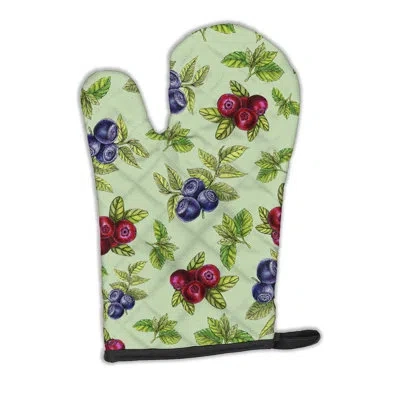 Caroline's Treasures Berries Oven Mitt In Green;yellow