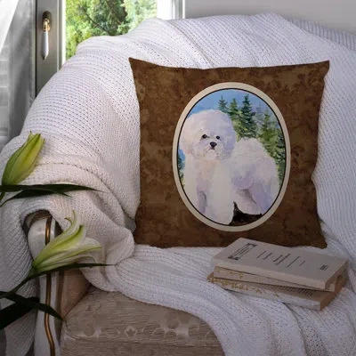 Caroline's Treasures Bichon Frise Indoor/outdoor Graphic Print Throw Pillow