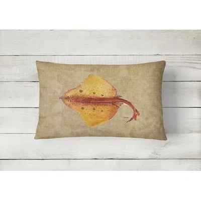 Caroline's Treasures Blonde Ray Stingray Indoor/outdoor Throw Pillow