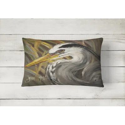 Caroline's Treasures Blue Heron Indoor/outdoor Throw Pillow