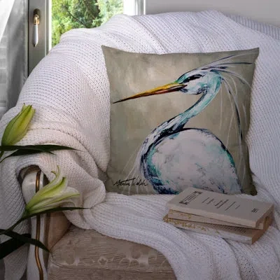 Caroline's Treasures Blue Heron Smitty's Brother Indoor/outdoor Throw Pillow