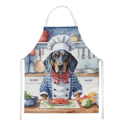 Caroline's Treasures Bluetick Coonhound The Chef Apron In Multicolor