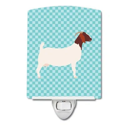Caroline's Treasures Boer Goat Check Ceramic Night Light In Multicolor;multicolor