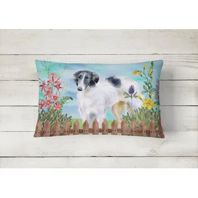 Caroline's Treasures Borzoi Spring Indoor/outdoor Throw Pillow