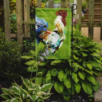 Caroline's Treasures Boss Rooster 2-sided Garden Flag