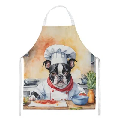 Caroline's Treasures Boston Terrier The Chef Apron In Multicolor