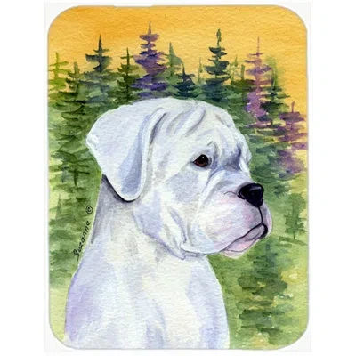Caroline's Treasures Boxer Glass Cutting Board
