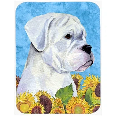 Caroline's Treasures Boxer Glass Cutting Board