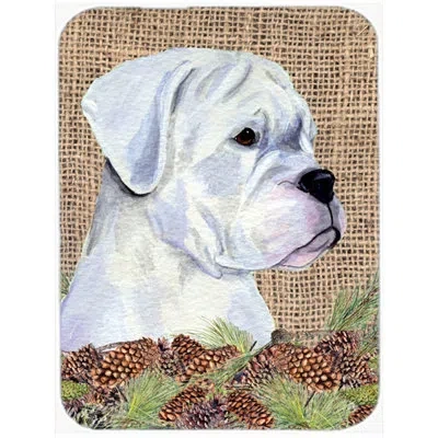 Caroline's Treasures Boxer Glass Cutting Board