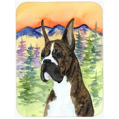 Caroline's Treasures Boxer Glass Cutting Board