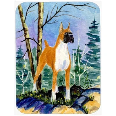 Caroline's Treasures Boxer Glass Cutting Board