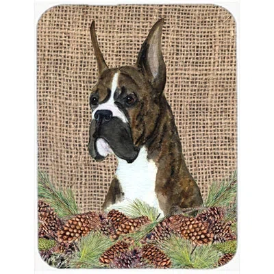 Caroline's Treasures Boxer Glass Cutting Board