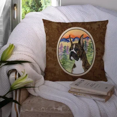 Caroline's Treasures Boxer Indoor/outdoor Throw Pillow