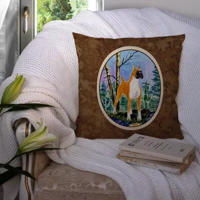 Caroline's Treasures Boxer Indoor/outdoor Throw Pillow