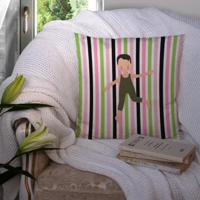 Caroline's Treasures Boy Dancer Bikatard Indoor/outdoor Throw Pillow