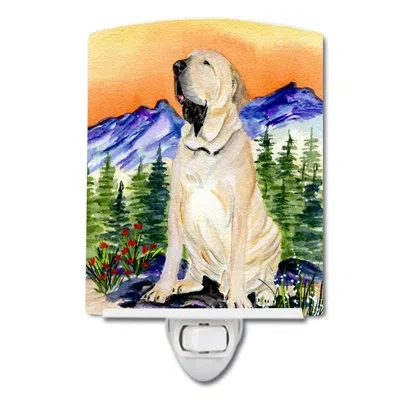 Caroline's Treasures Brazilian Mastiff / Fila Brasileiro Ceramic Night Light In Green;beige