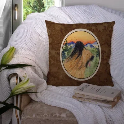Caroline's Treasures Briard Graphic Print Indoor/outdoor Throw Pillow