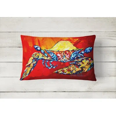 Caroline's Treasures Bring It On Crab Fabric Indoor/outdoor Throw Pillow