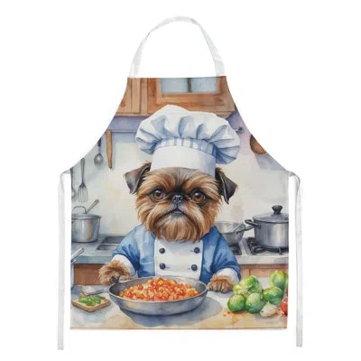 Caroline's Treasures Brussels Griffon The Chef Apron In Multicolor