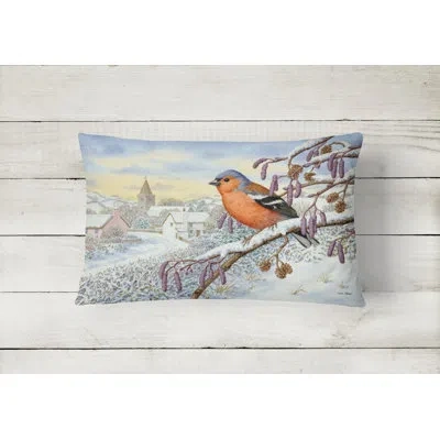 Caroline's Treasures Bull Finch Fabric Indoor/outdoor Throw Pillow