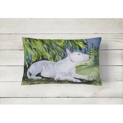 Caroline's Treasures Bull Terrier Indoor/outdoor Rectangular Throw Pillow