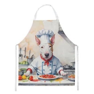 Caroline's Treasures Bull Terrier The Chef Apron In Multicolor