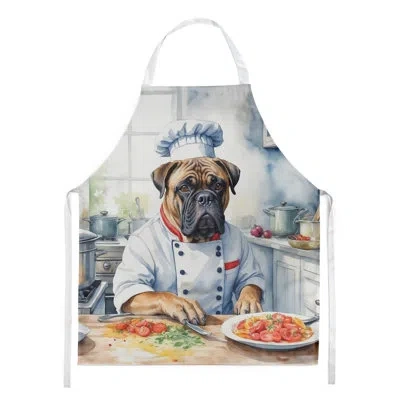 Caroline's Treasures Bullmastiff The Chef Apron In Multicolor