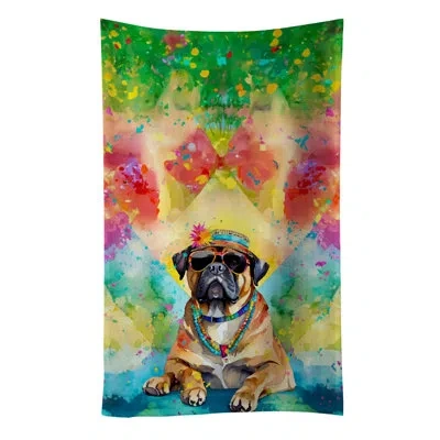 Caroline's Treasures Cane Corso Hippie Dawg Kitchen Towel In Multicolor