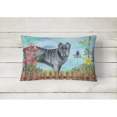 Caroline's Treasures Cane Corso Spring Indoor/outdoor Throw Pillow