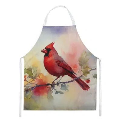 Caroline's Treasures Cardinal Apron In Multicolor
