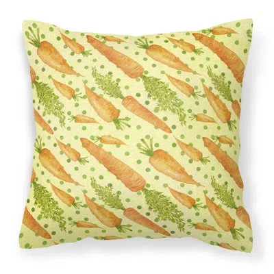 Caroline's Treasures Carrots Outdoor Throw Pillow