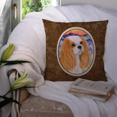 Caroline's Treasures Cavalier Spaniel Indoor/outdoor Throw Pillow