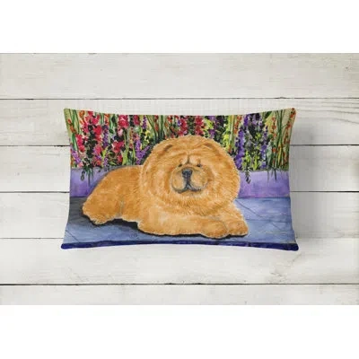 Caroline's Treasures Chow Chow Graphic Print Rectangular Indoor/outdoor Throw Pillow