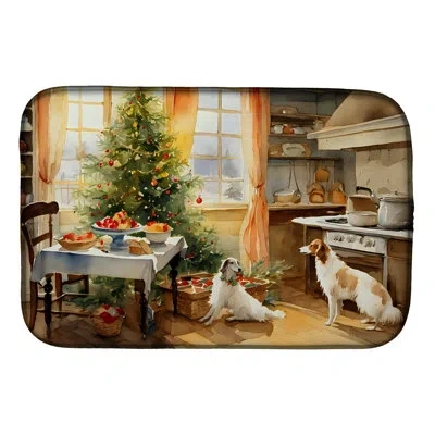 Caroline's Treasures Christmas Cookies Drying Mat In Silver