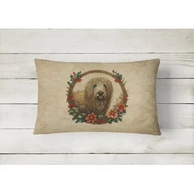 Caroline's Treasures Christmas Flowers Frame Other/no Pattern Polyester Indoor/outdoor Throw Pillow